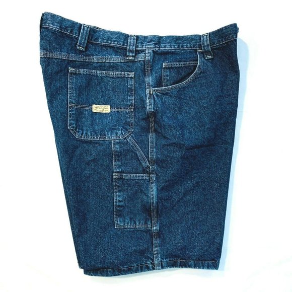 Vintage Wrangler Carpenter Jean Denim Shorts Work - Picture 4 of 12